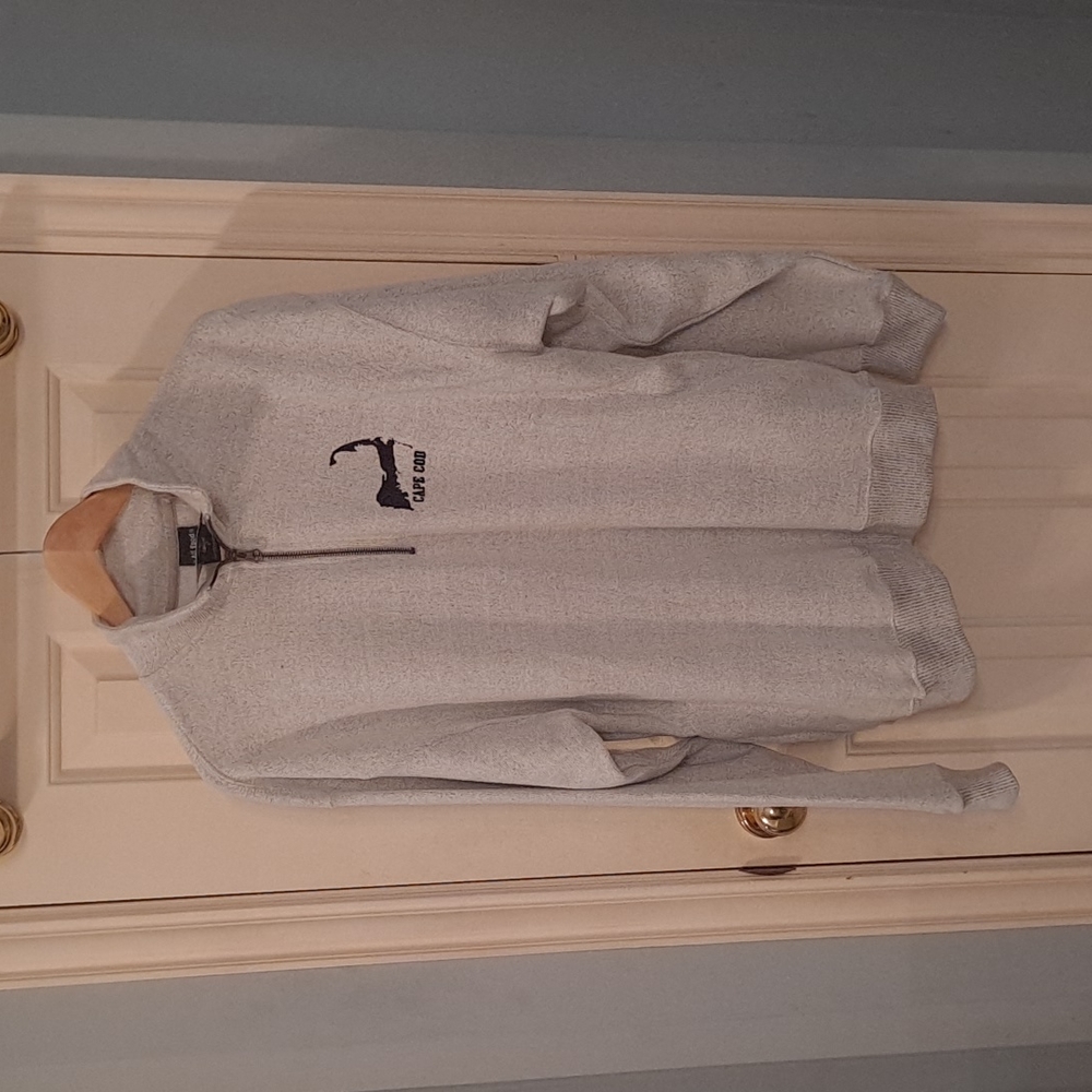 Mens 1/4 Zip All Good Cape Cod Cream Pullover New With tags